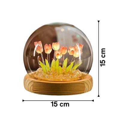 Romantic Tulip Night Ball LED 3W Decorative Lamp (Warm White)