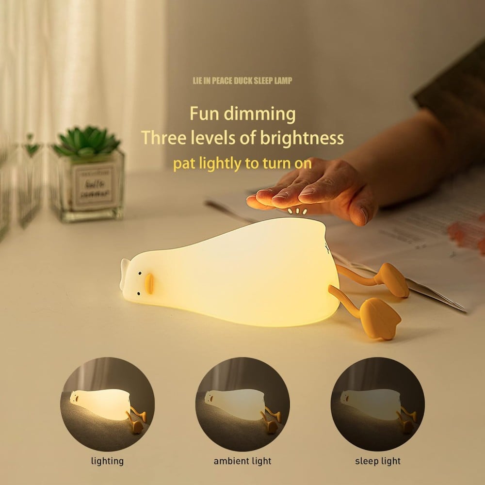 Lying Flat Duck Night Lamp